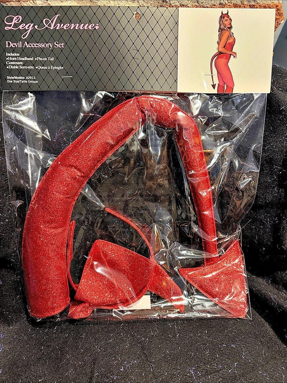 Leg Avenue Devil Accessory Set in Red & Black NWT